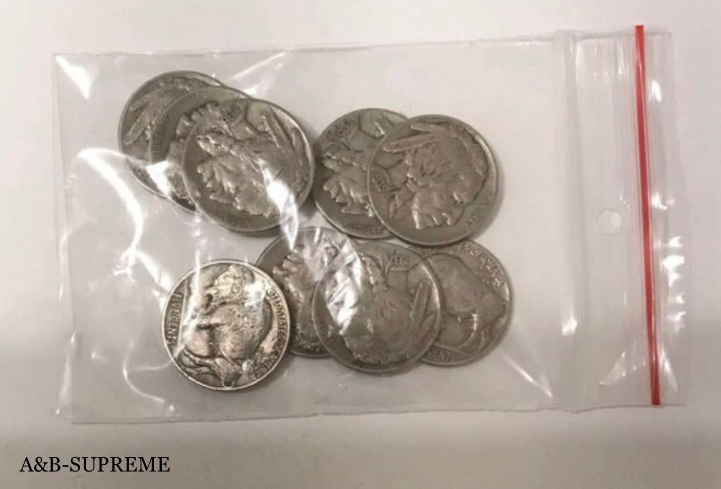 Buffalo Nickels With Dates 9 Per Lot Grab Bag