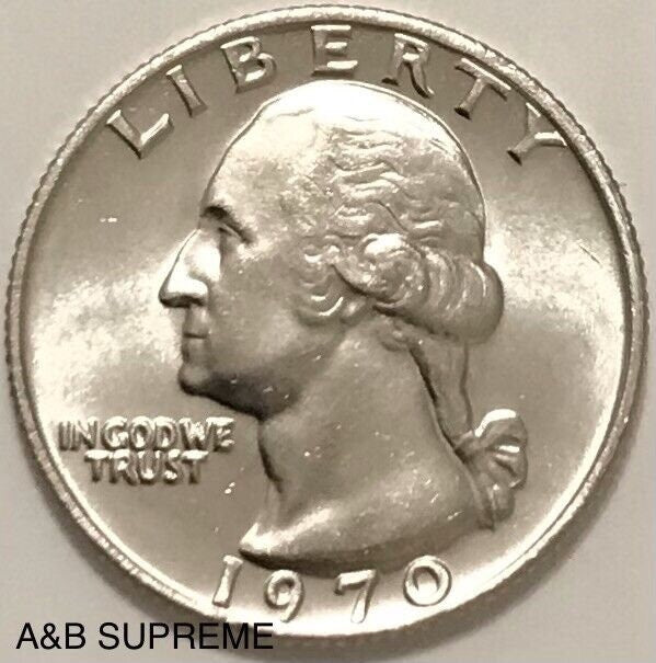 1970 Washington Quarter Dollar Gem Bu Uncirculated
