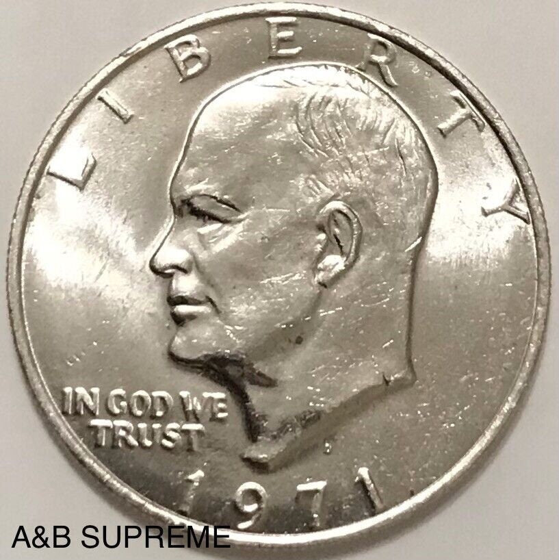 20) 1971-1978 Eisenhower Dollar Roll AU-BU Uncirculated