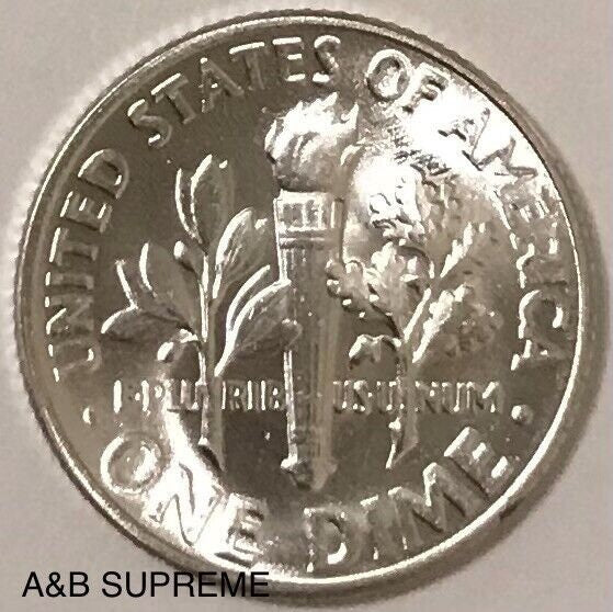 2) 1946-1964 Roosevelt Dimes Gem Bu Uncirculated 90% Silver