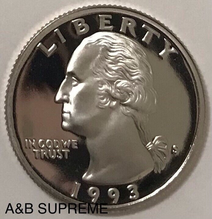 1993 S Washington Quarter Dollar Clad Gem Proof