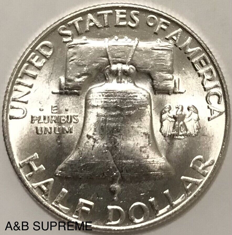 1959 Franklin Half Dollar Gem Bu Uncirculated 90% Silver