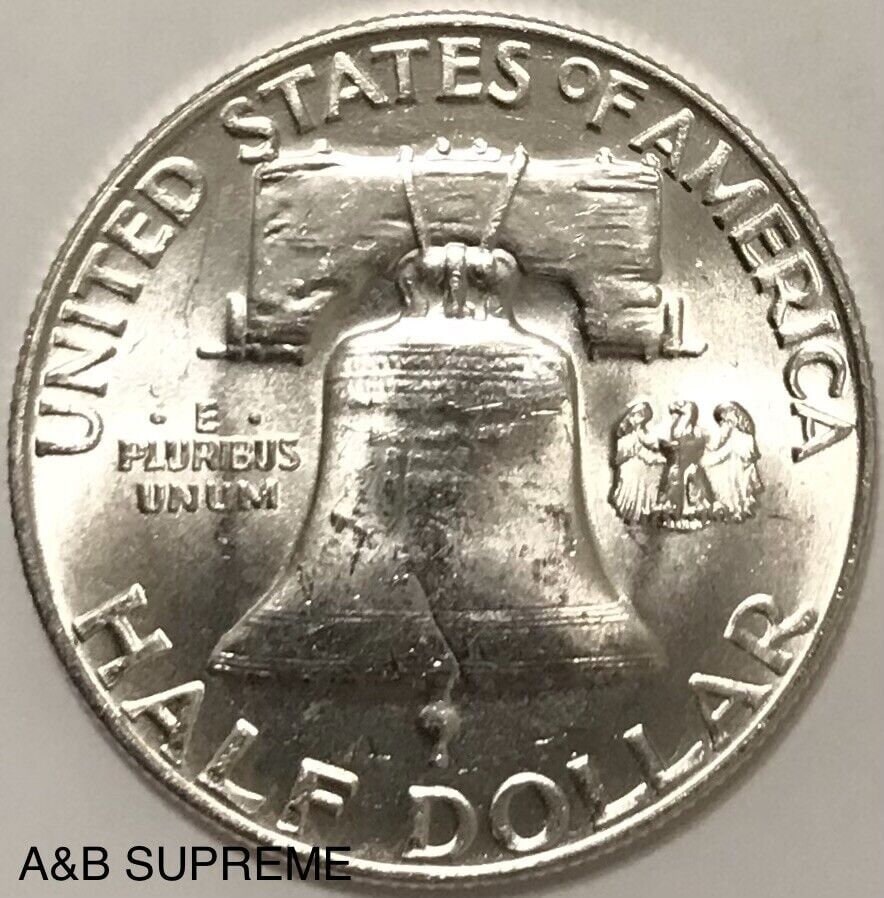 1959 Franklin Half Dollar Gem Bu Uncirculated 90% Silver
