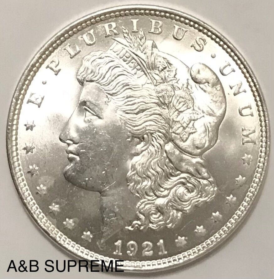 1921 Morgan Dollar Gem Bu Uncirculated 90% Silver