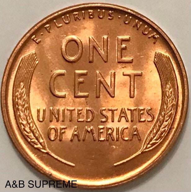 50) 1955 S Lincoln Wheat Cent Roll Bronze Pennies Gem Bu Uncirculated