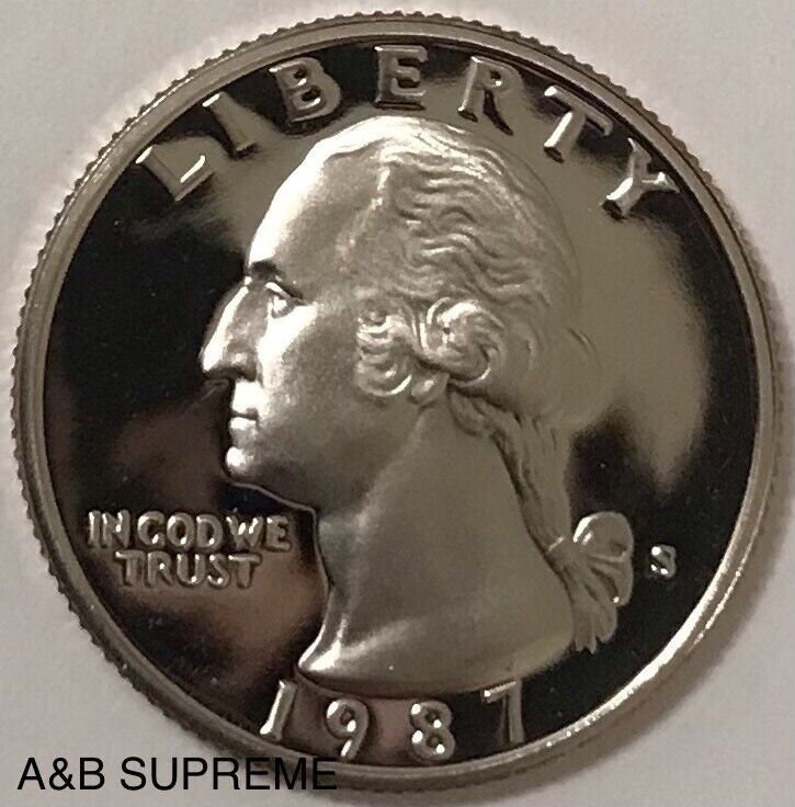 1987 S Washington Quarter Dollar Clad Gem Proof