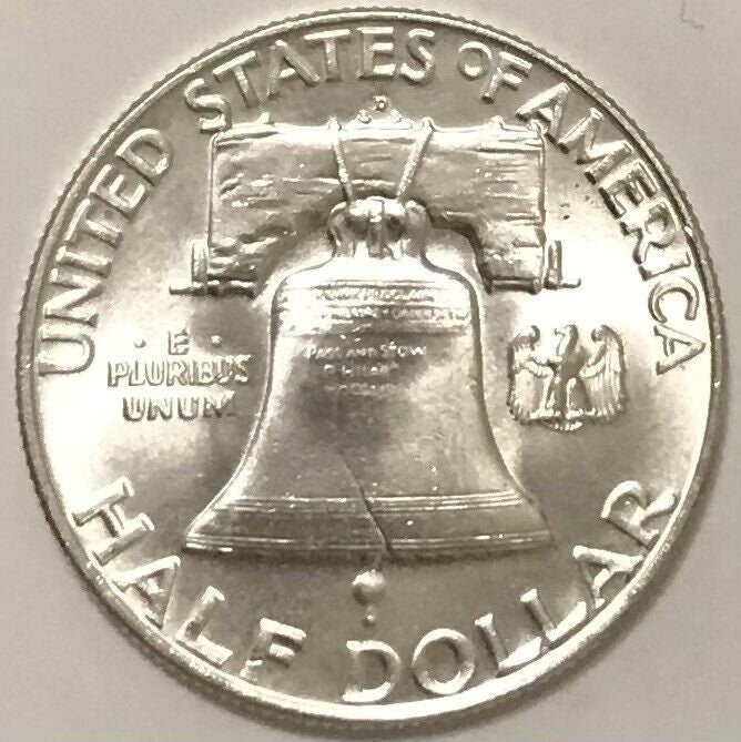 1952 D Franklin Half Dollar Gem Bu Uncirculated 90% Silver