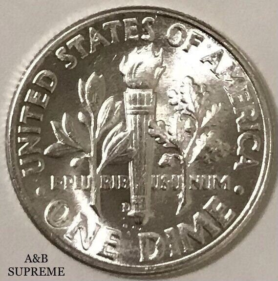 2) 1946-1964 Roosevelt Dimes Gem Bu Uncirculated 90% Silver