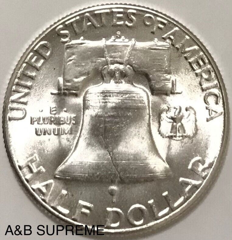 1953 S Franklin Half Dollar Gem Bu Uncirculated 90% Silver