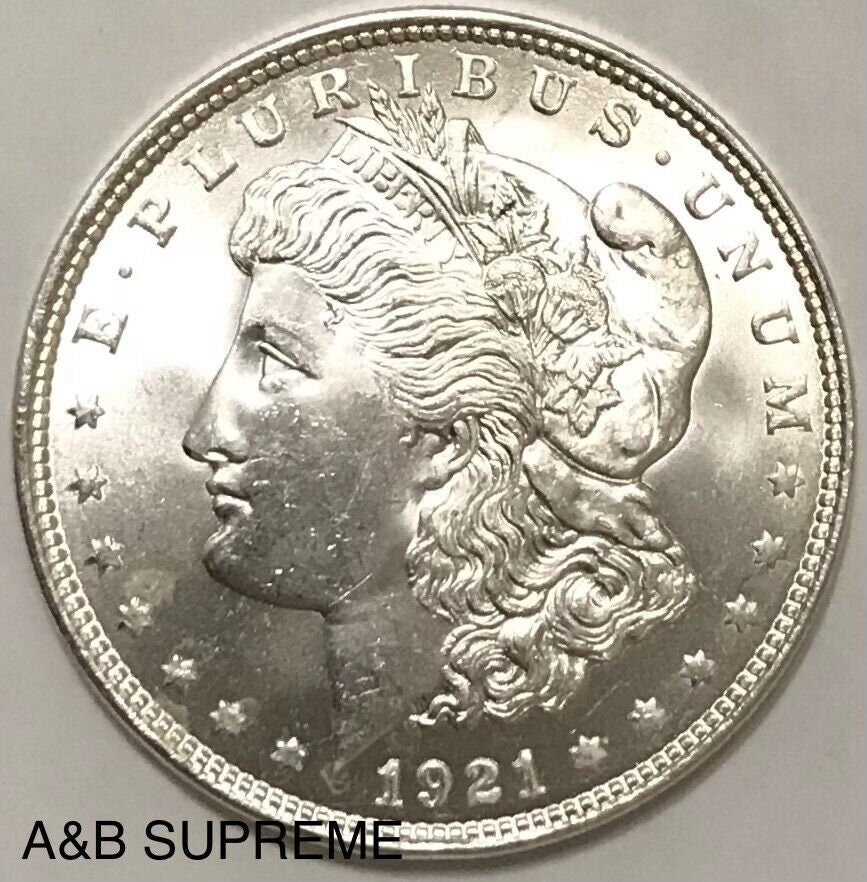 1921 Morgan Dollar Gem Bu Uncirculated 90% Silver