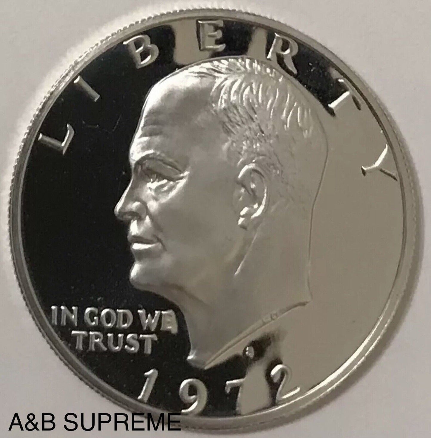 1972 S Eisenhower Dollar 40% Silver Superb Gem Cameo Proof