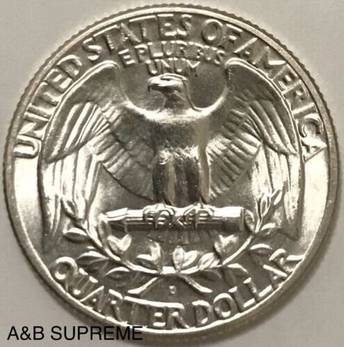 1952 D Washington Quarter Uncirculated Gem Bu 90% Silver