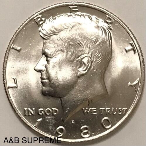 1980 D Kennedy Half Dollar Gem Bu Uncirculated