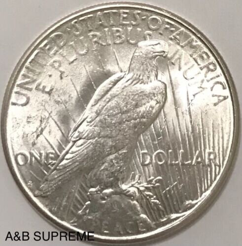 1923 S Peace Dollar Strong Mint Luster Gem Bu Uncirculated 90% Silver