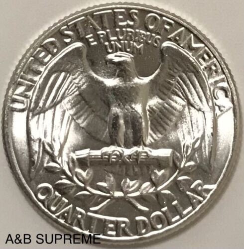 1954 Washington Quarter Gem Bu Uncirculated 90% Silver