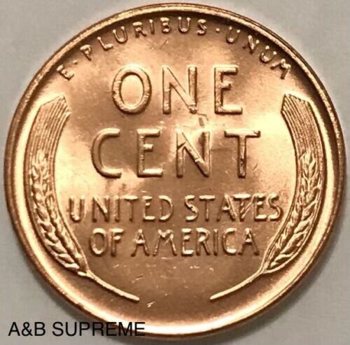 1955 D Lincoln Wheat Cent Bronze Penny Gem Bu Uncirculated