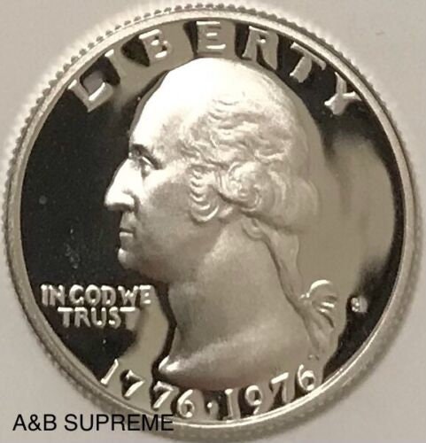 1976 S Washington Quarter Dollar 40% Silver Gem Proof Bicentennial