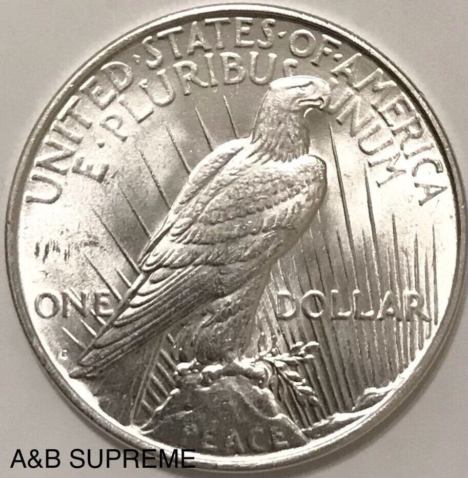 1922 D Peace Dollar Strong Mint Luster Gem Bu Uncirculated 90% Silver