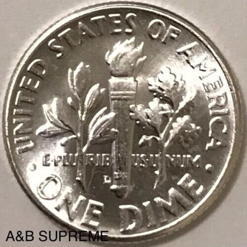 1960 D Roosevelt Dime Gem Bu Uncirculated 90% Silver