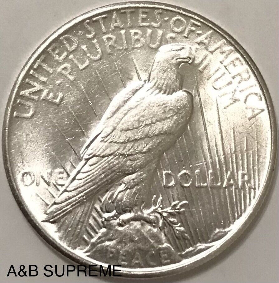 1935 Peace Dollar Strong Mint Luster Gem Bu Uncirculated 90% Silver