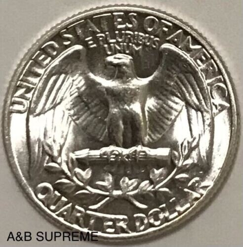 1945 Washington Quarter Gem Bu Uncirculated 90% Silver