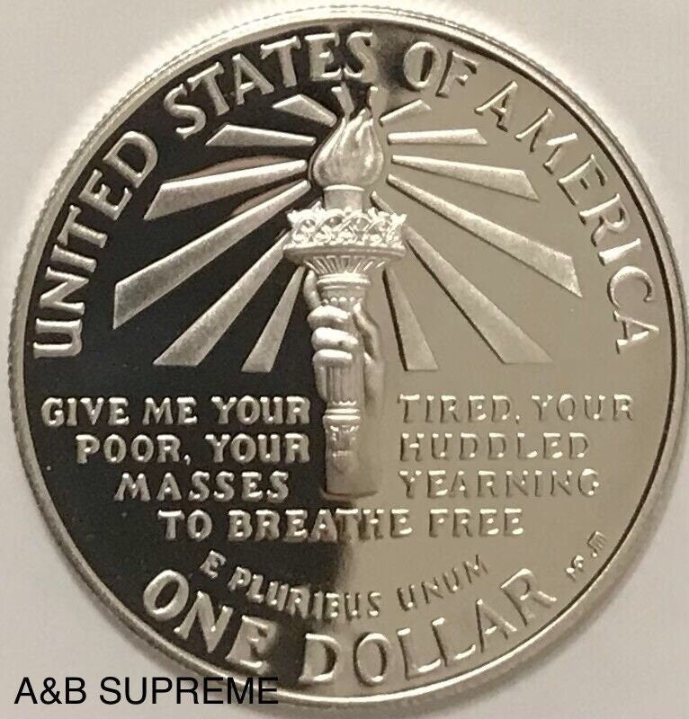 1986 S Statue Of Liberty Gem Proof Cameo Commemorative Dollar 90% Silver
