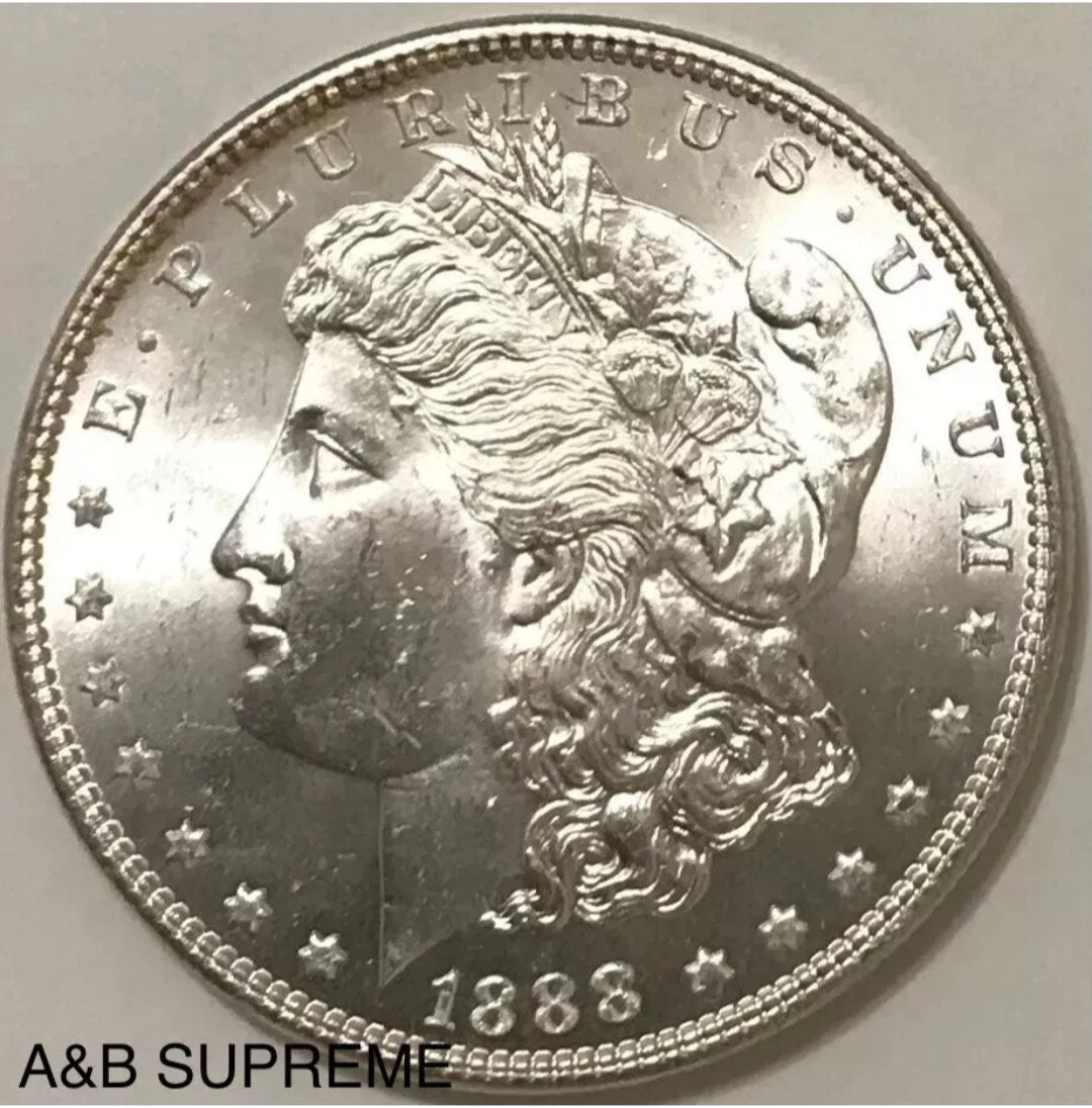 1888 Morgan Dollar From OBW Estate Roll Choice-Gem Bu Uncirculated 90% Silver