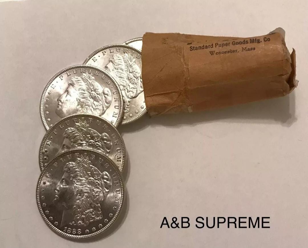 1878 S Morgan Dollar From OBW Estate Roll Choice-Gem Bu Uncirculated 90% Silver