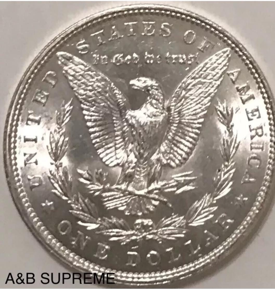 1896 Morgan Dollar From OBW Estate Roll Choice-Gem Bu Uncirculated 90% Silver