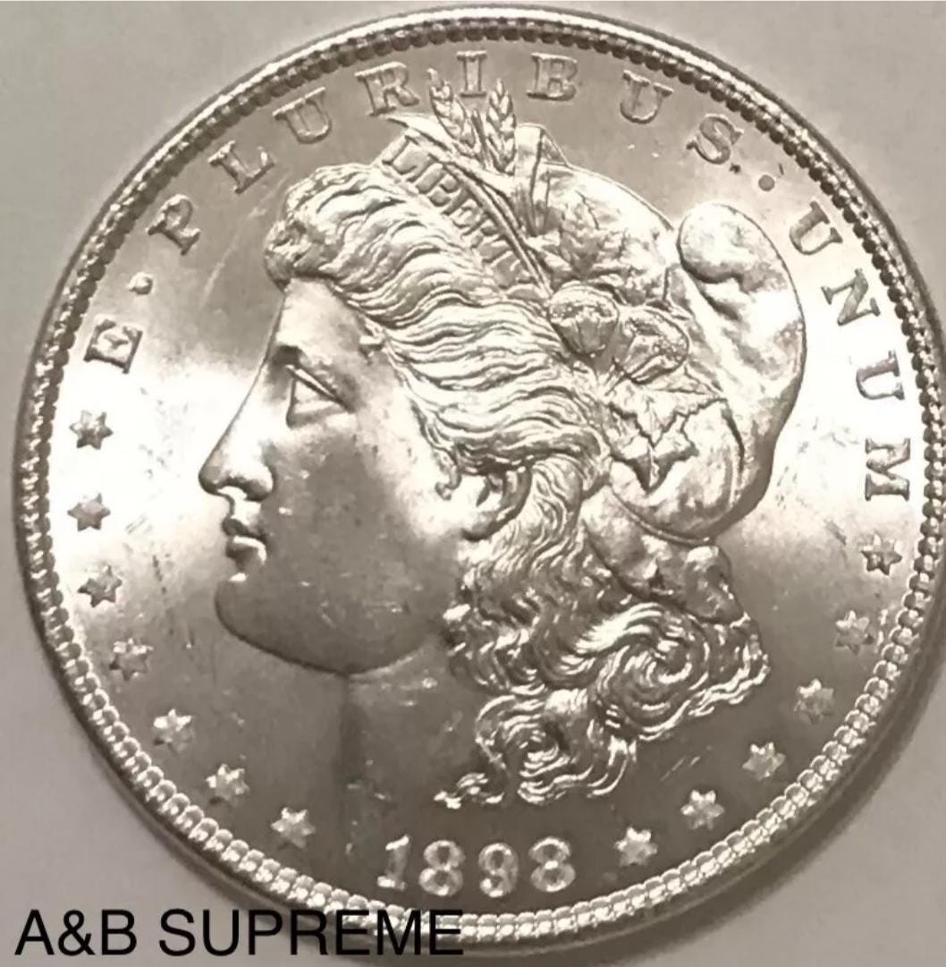 1898 Morgan Dollar From OBW Estate Roll Choice-Gem Bu Uncirculated 90% Silver