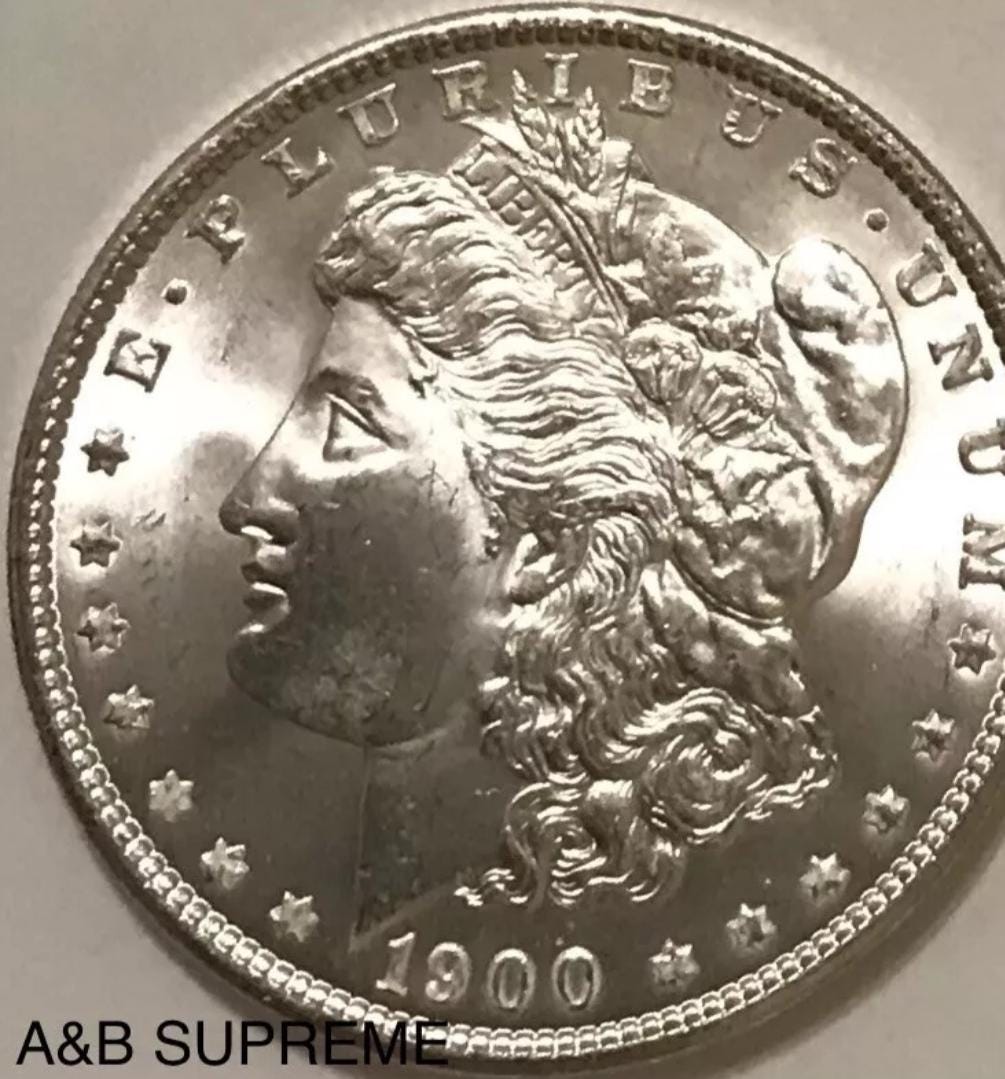 1900 Morgan Dollar From OBW Estate Roll Choice-Gem Bu Uncirculated 90% Silver