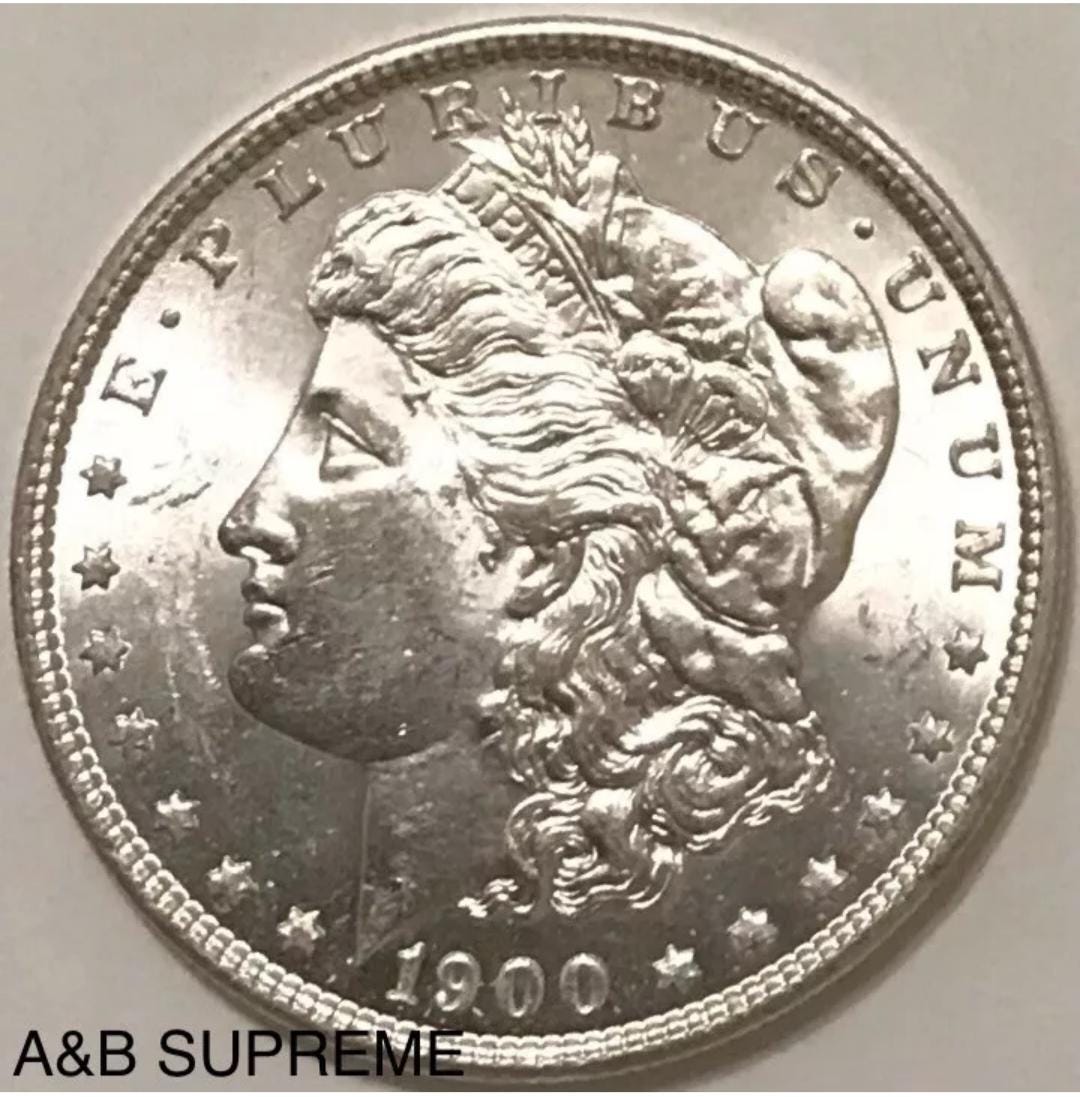 1900 O Morgan Dollar From OBW Estate Roll Choice-Gem Bu Uncirculated 90% Silver