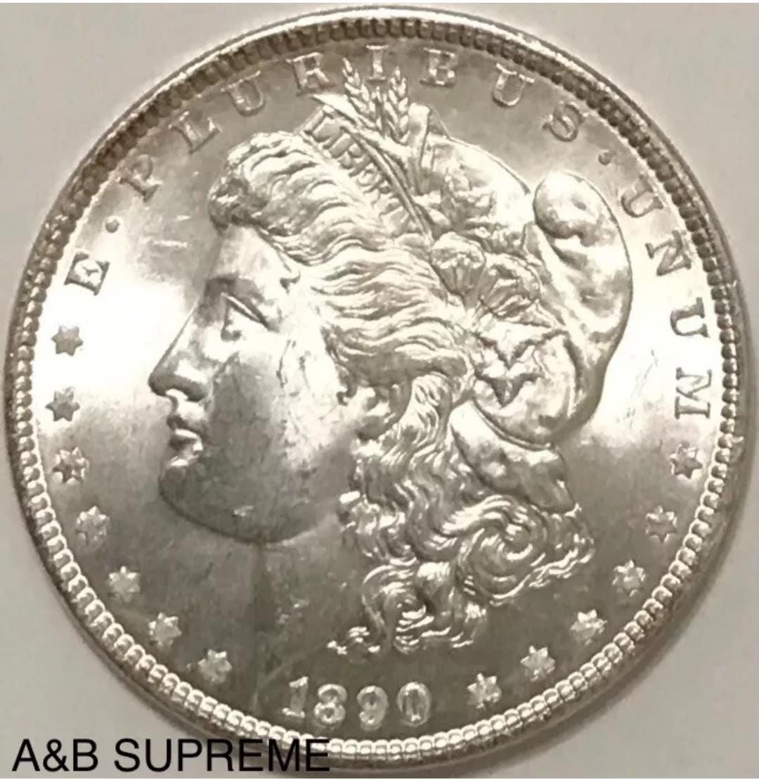 1890 S Morgan Dollar From OBW Estate Roll Choice-Gem Bu Uncirculated 90% Silver