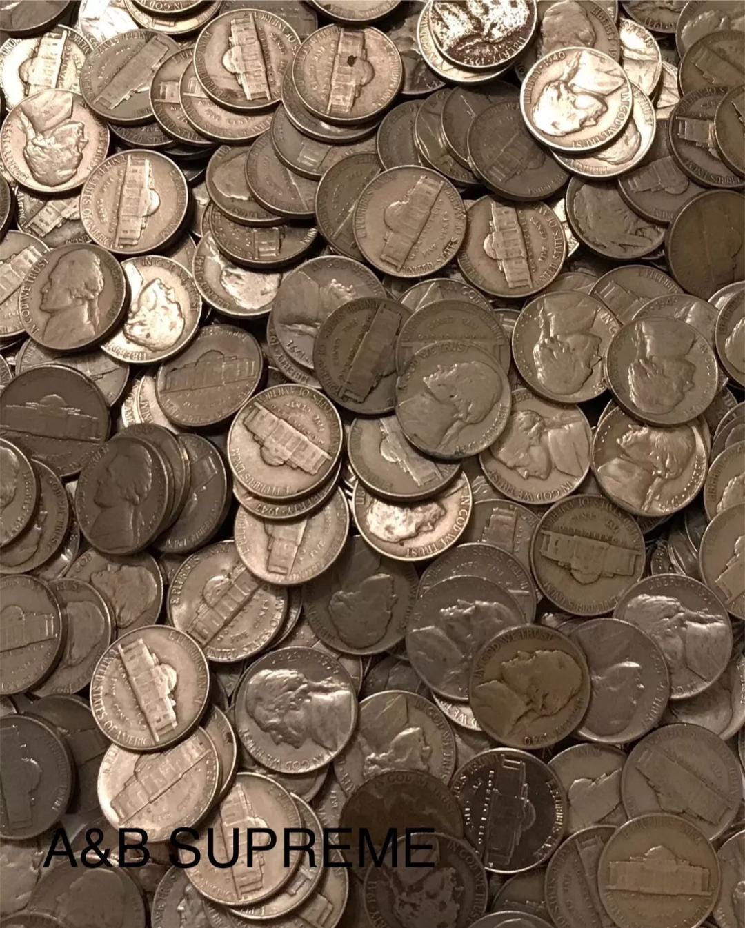 Huge Collection Of 100 Fine-Extra Fine Cond. Jefferson Nickels 1938-1959 Lot