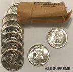 (1) WALKING LIBERTY HALF DOLLAR FROM OBW ROLL ESTATE HOARD CHOICE-GEM BU UNCIRCULATED 90% SILVER
