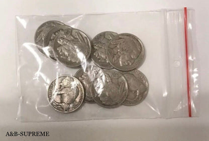 Buffalo Nickels With Dates 9 Per Lot Grab Bag