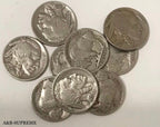 Buffalo Nickels With Dates 9 Per Lot Grab Bag