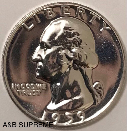1959 Washington Quarter Gem Proof 90% Silver