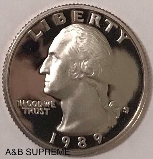 1989 S Washington Quarter Dollar Clad Gem Proof