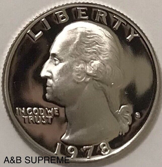 1978 S Washington Quarter Dollar Clad Gem Proof