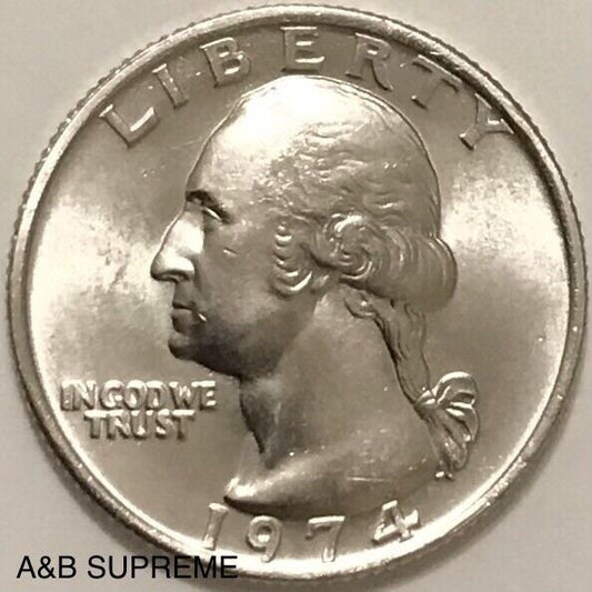 1974 Washington Quarter Dollar Gem Bu Uncirculated