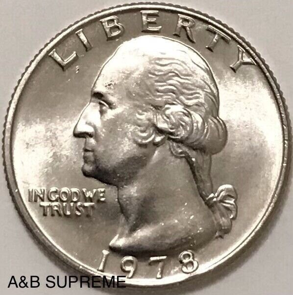 1978 Washington Quarter Dollar Gem Bu Uncirculated
