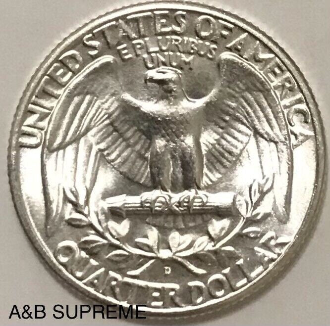 1950 D Washington Quarter Superb Gem Bu MS Fresh From Original Roll