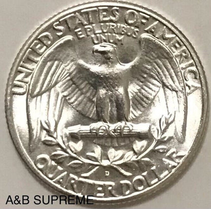 1950 D Washington Quarter Superb Gem Bu MS Fresh From Original Roll