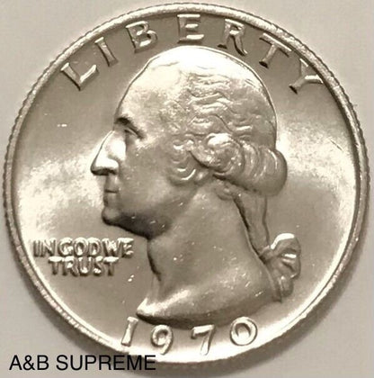 1970 Washington Quarter Dollar Gem Bu Uncirculated