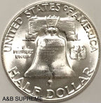 1955 Franklin Half Dollar Gem Bu Uncirculated 90% Silver