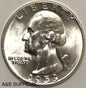 1953 D/D Rpm Washington Quarter Rare D Over D Repunched Mint Mark Gem Bu *145