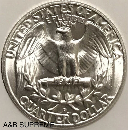 1953 D/D Rpm Washington Quarter Rare D Over D Repunched Mint Mark Gem Bu *145