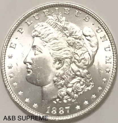 1) 1878-1904 Morgan Dollar Gem Bu Uncirculated 90% Silver