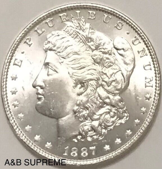 1) 1878-1904 Morgan Dollar Gem Bu Uncirculated 90% Silver